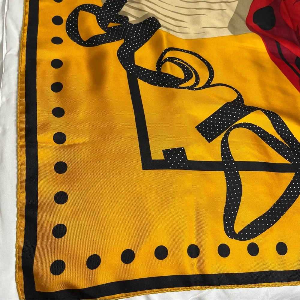 Christian Dior Oversized Silk Scarf 33 1/2 X 34